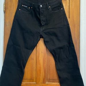 Calvin Klein 90s Straight Black Wash Jeans